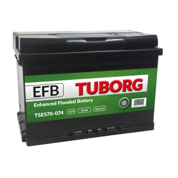 Akumulator Tuborg EFB 12V 70Ah 740A TSE570-074